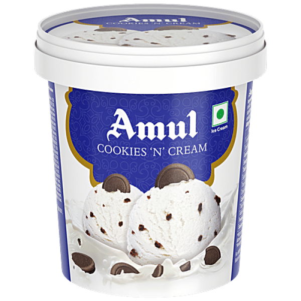 Amul Cookie & Cream Ice Cream