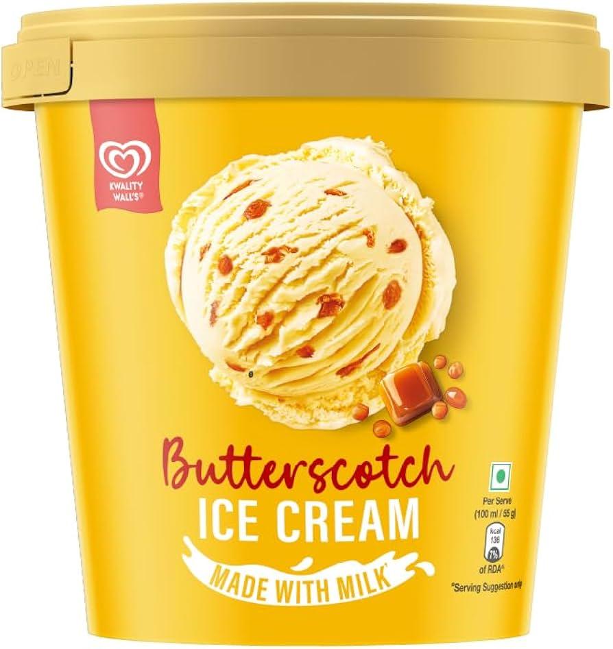 Kwality Wall’s Butterscotch Ice Cream