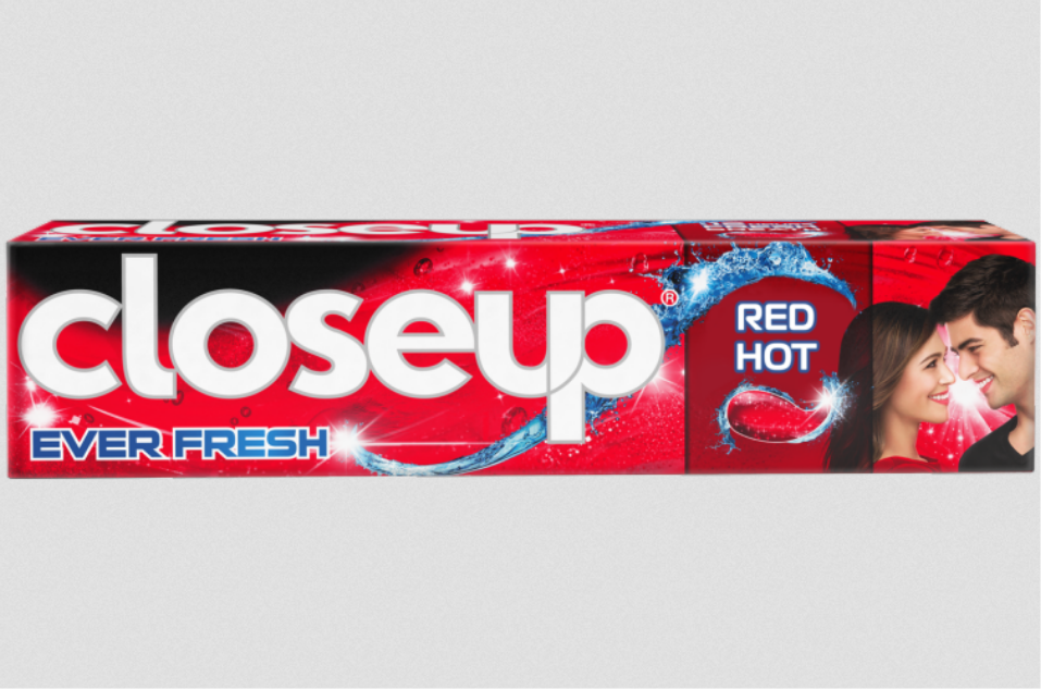 Closeup Red Hot Everfresh Toothpaste